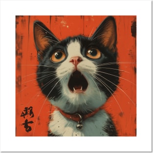 Shocked Cat II Posters and Art